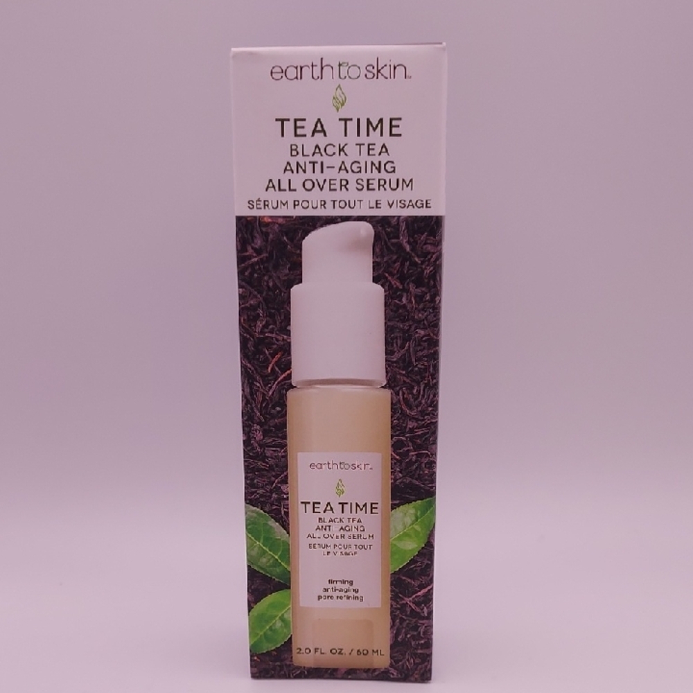 earth to skin Tea Time Black Tea Anti-Aging All Over Serum 2oz